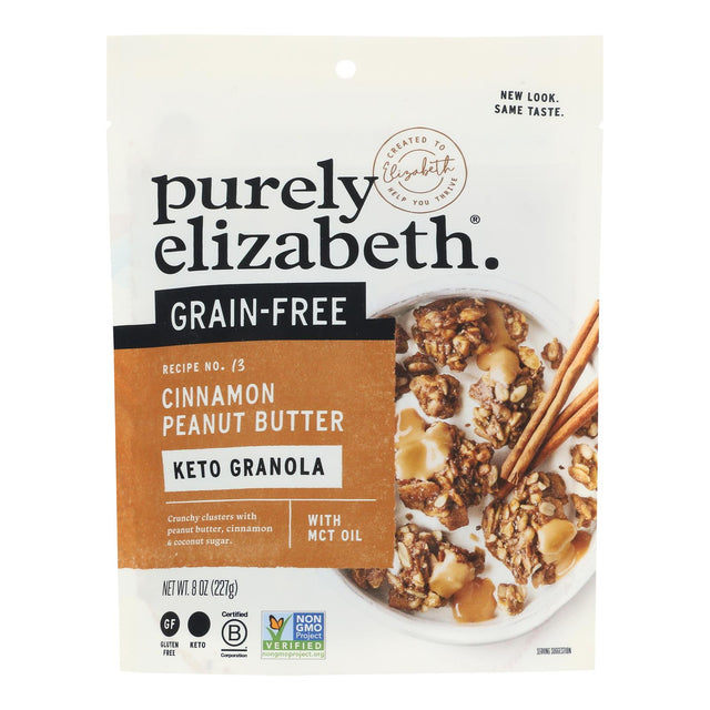 Purely Elizabeth Gluten-Free Granola Cinnamon Peanut Butter 8 oz, 6-Pack