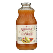 Lakewood Papaya Juice Blend, 6x32 Oz Case | Organic & Delicious - Shop Now!