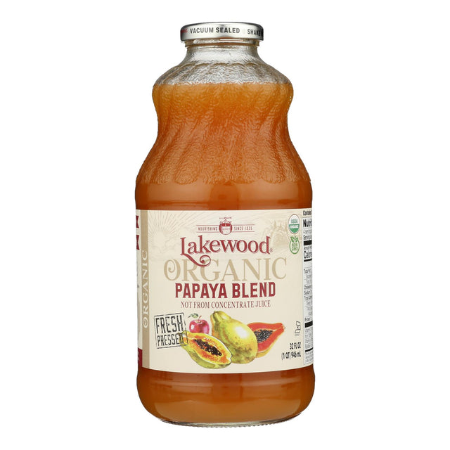 Lakewood Papaya Juice Blend, 6x32 Oz Case | Organic & Delicious - Shop Now!