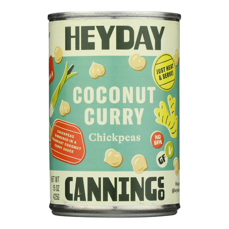 Heyday Chickpea Coconut Curry (12-Pack): Vegan Gluten-Free - 15 oz 