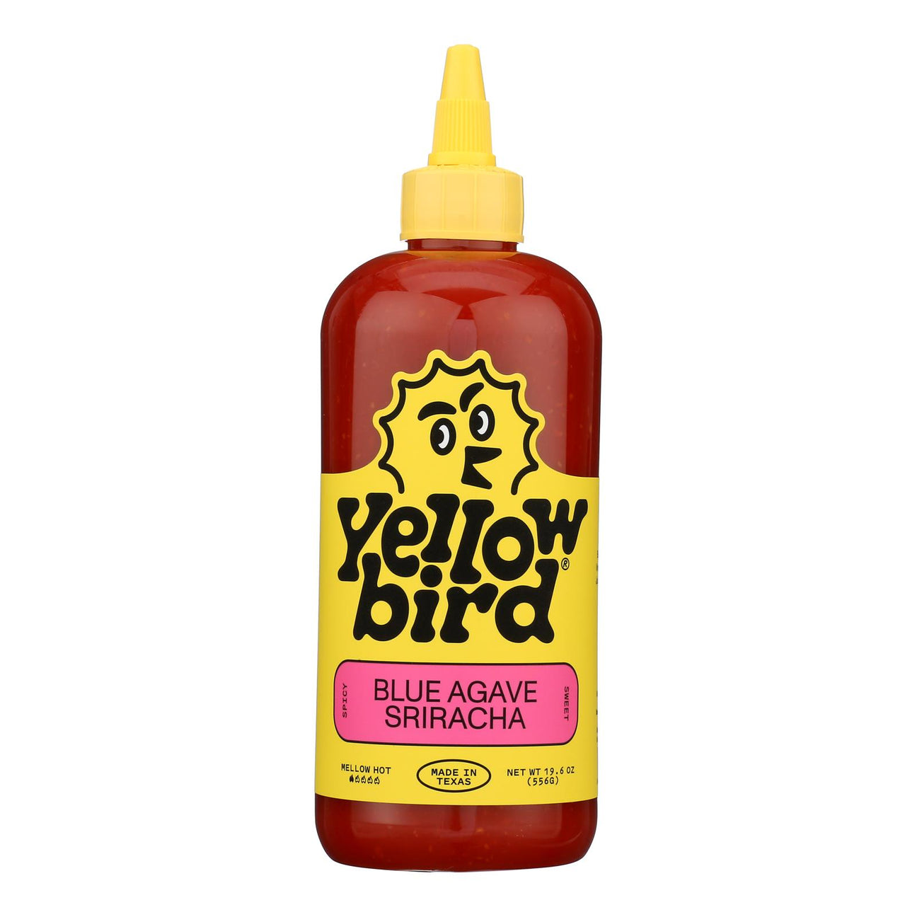 Yellowbird Blue Agave Sriracha (6-Pack): Spicy Sauce, Natural Sweetener, 19.6 Oz