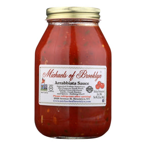 Michael's Of Brooklyn Arrabbiata Sauce: Authentic Italian Pasta Sauce 6- 32oz.