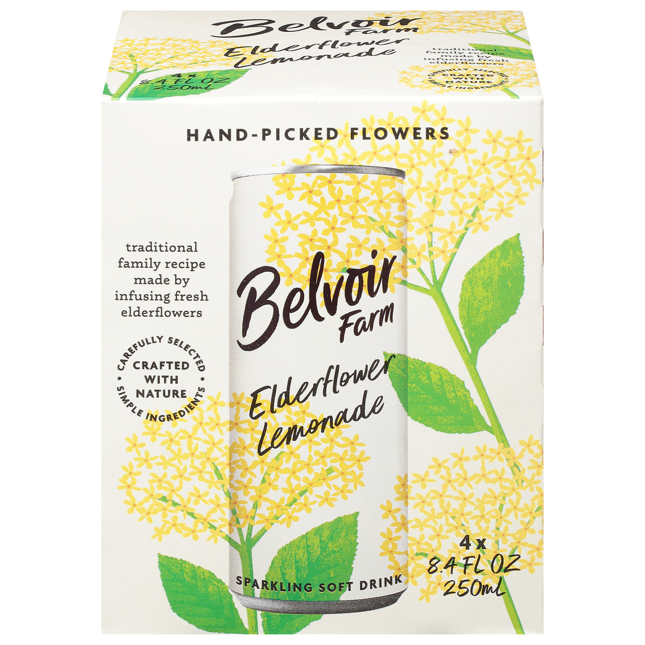 Belvoir Elderflower Lemonade 4pk: Refreshing Drink |Belvoir Fruit Farms s