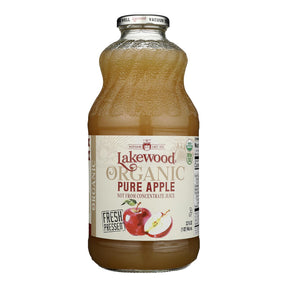 Lakewood Organic Pure Apple Juice, Pack of 6 - 32 Fl Oz