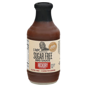 G Hughes Sugar-Free Hickory BBQ Sauce (Pack of 6) - 18 oz  - Keto-Friendly & Gluten-Free