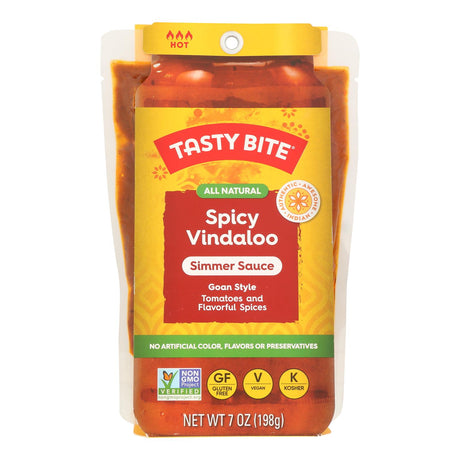 Tasty Bite Vindaloo Simmer Sauce 10 Pack: Authentic Spicy Indian Flavor