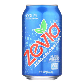 Zevia - Cola Soda, 6/12 fl oz (Pack of 4) - Zero Calorie Drink
