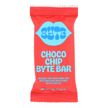 Byte Bars Choco Chip: Chocolate Chip Energy Bars - 12 x 1.62 Oz - Best Snack