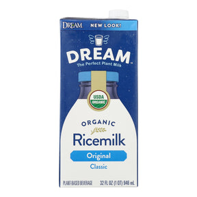 Sunrich Naturals Rice Dream Original: 6-32oz Cartons | Dairy-Free Rice Milk