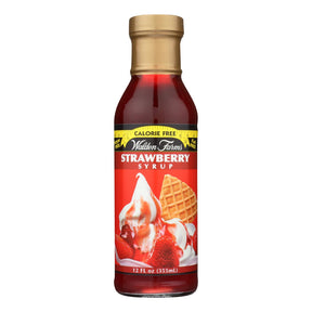 Walden Farms Sugar-Free Strawberry Syrup (6 Pack) | Low Carb & Calorie Free