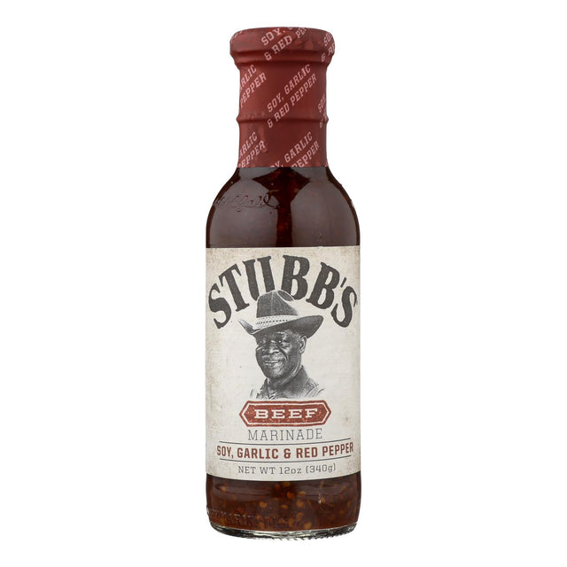 Stubb's Beef Marinade, 12 oz  (Pack of 6) | Authentic Texas Flavor