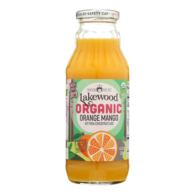 Lakewood Orange Mango Juice, 12 Bottles, 12.5 Fl Oz | Fresh Fruit Juice