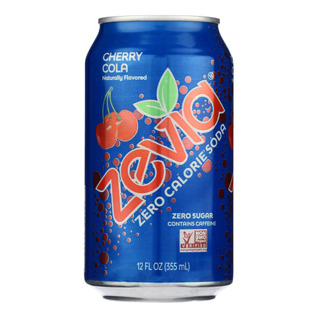 Zevia - Cherry Cola Soda, 6/12 fl oz (Pack of 4) - Zero Calorie Drink