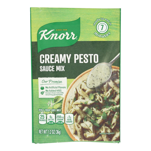 Knorr Creamy Pesto Sauce Mix, 1.2 oz Pouches (Pack of 12)
