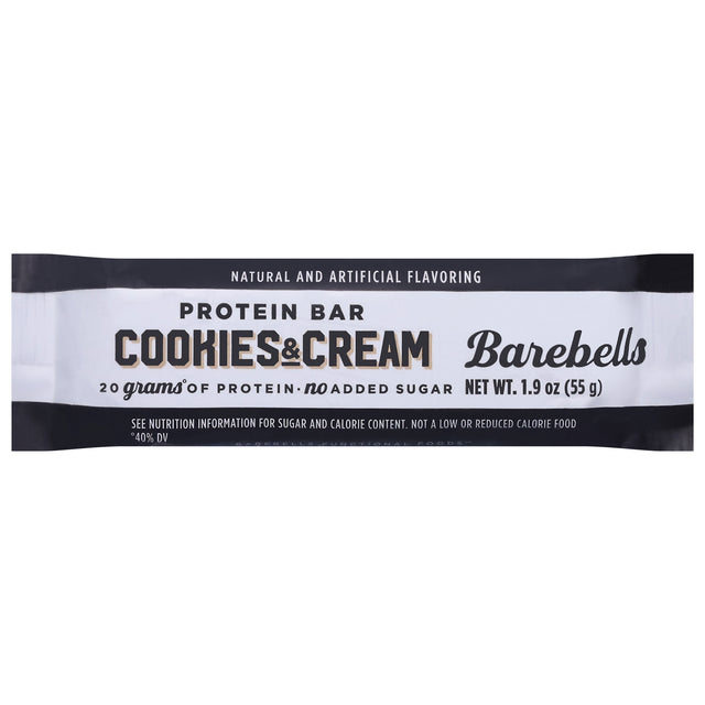 Barebells Protein Bar Cookies & Cream - 12 Pack of 1.94 Oz Bars