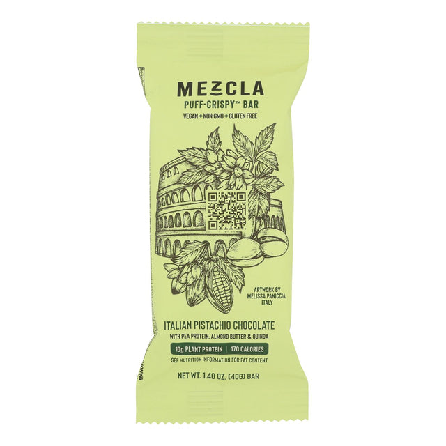 Mezcla Italian Pistachio Chocolate Energy Bars 1.4 Oz - 12 Ct: Delicious!