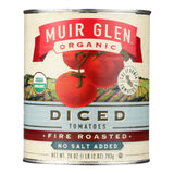 Muir Glen Organic Fire Roasted Diced Tomatoes, No Salt Added, 28 oz (Case of 12) - Organic Tomatoes