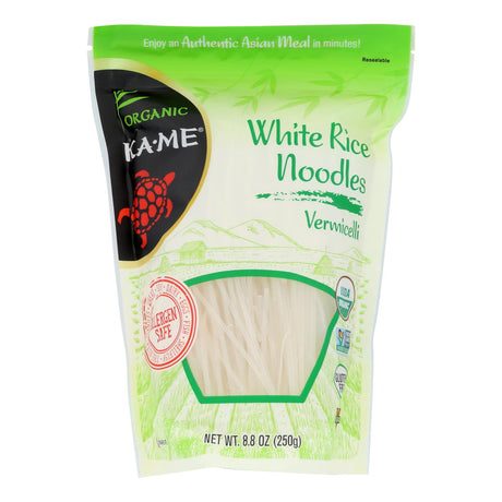 Ka'me Organic White Rice Vermicelli Noodles, Pack of 6 - 8.8 Oz - Gluten-Free & Delicate