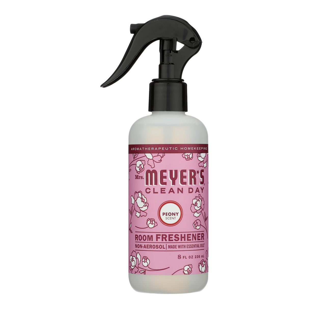 Mrs. Meyer's Clean Day Peony Room Freshener - 8 Oz Spray - Pack of 6 - Natural Air Freshener