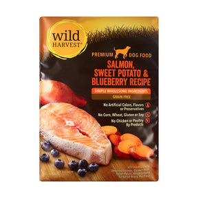 Wild Harvest Salmon, Potato & Blueberry Dog Food 12 lb Gluten-Free