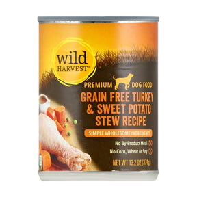 Wild Harvest Dog Food Turkey Sweet Potato Stew - 12 pack | Free Shipping