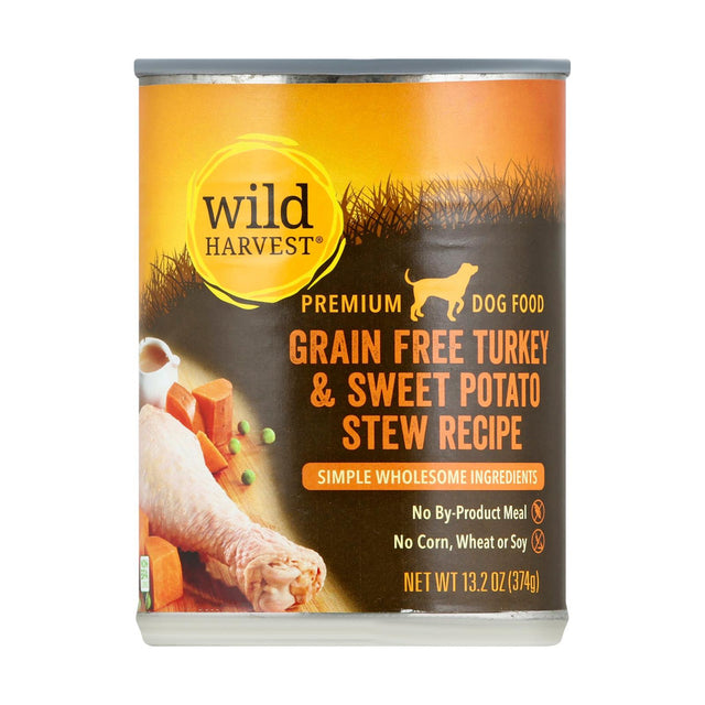 Wild Harvest Dog Food Turkey Sweet Potato Stew - 12 pack | Free Shipping