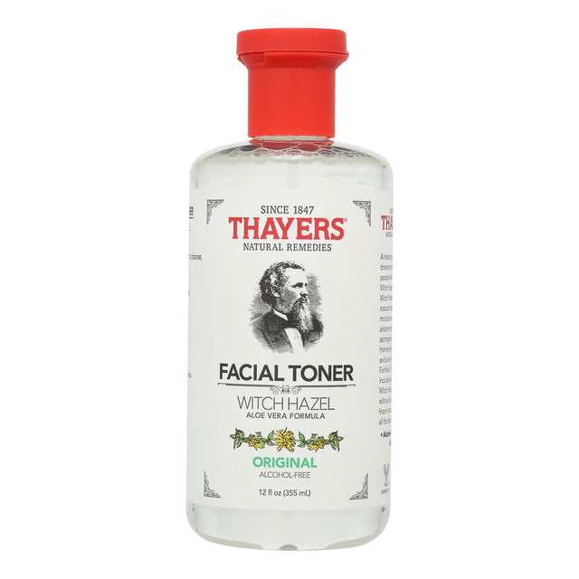 Thayers Alcohol-Free Witch Hazel Facial Toner, Original, 12 fl oz