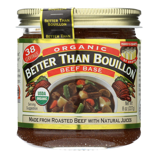 Better Than Bouillon Organic Beef Base: Rich Flavor 6-Pack - 8 oz Jars