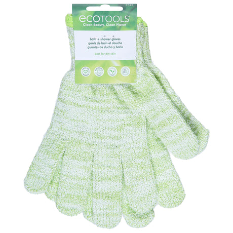 Eco Tool Bath & Shower Gloves - 6 Pairs - Exfoliating & Cleansing