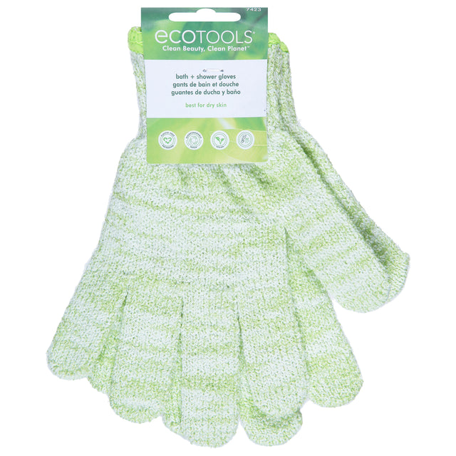 Eco Tool Bath & Shower Gloves - 6 Pairs - Exfoliating & Cleansing