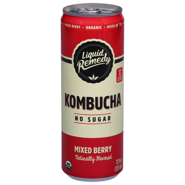 Remedy Kombucha Mixed Berry 12 Pack: Gut-Friendly, Organic & Delicious, 12oz