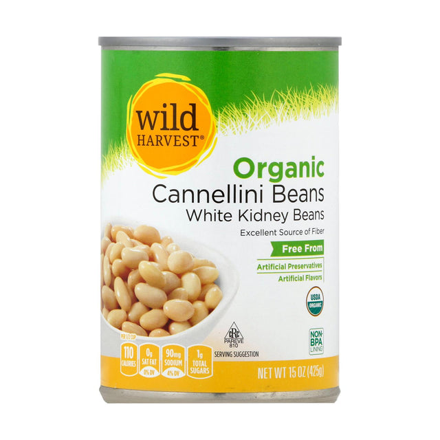 Wild Harvest Canellini Beans, 12 x 15 oz  | White Kidney Beans Bulk Pack