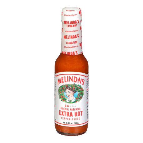 Melinda's Habanero Hot Sauce Case: Extra Hot Authentic Flavor - 5oz, 12 Pack