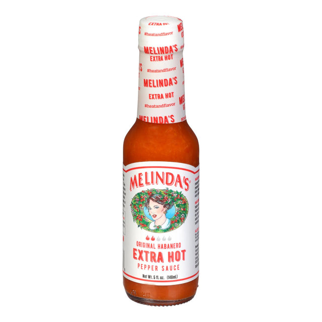 Melinda's Habanero Hot Sauce Case: Extra Hot Authentic Flavor - 5oz, 12 Pack