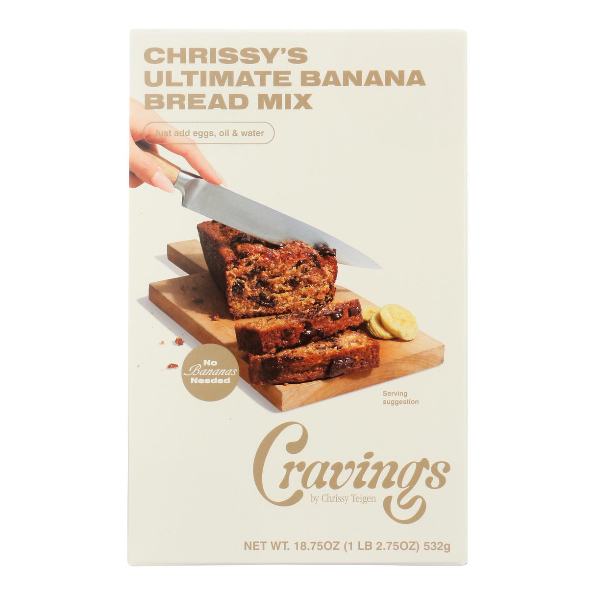 Cravings By Chrissy Teigen Ultimate Banana Bread Mix (Pack of 6 - 18.75 Oz Each)