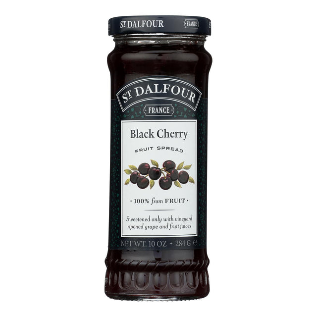 St Dalfour Black Cherry Fruit Spread 6-Pack: 100% Fruit, Deluxe Taste