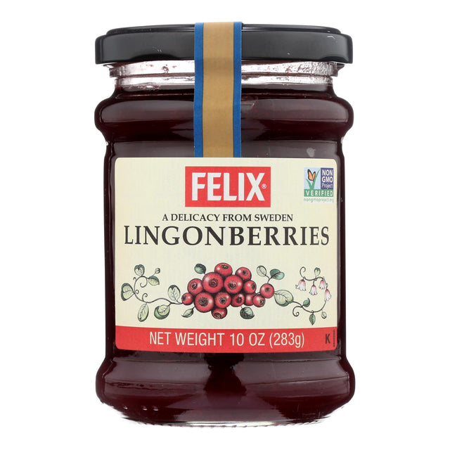 Felix Wild Lingonberry Jam - Pack of 8 (10 Oz )