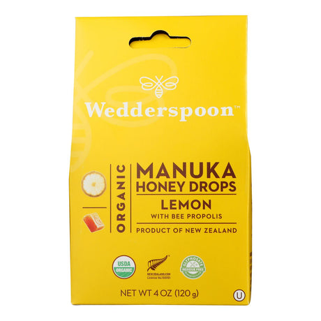 Wedderspoon Manuka Honey Drops - Lemon 4 oz (Single)