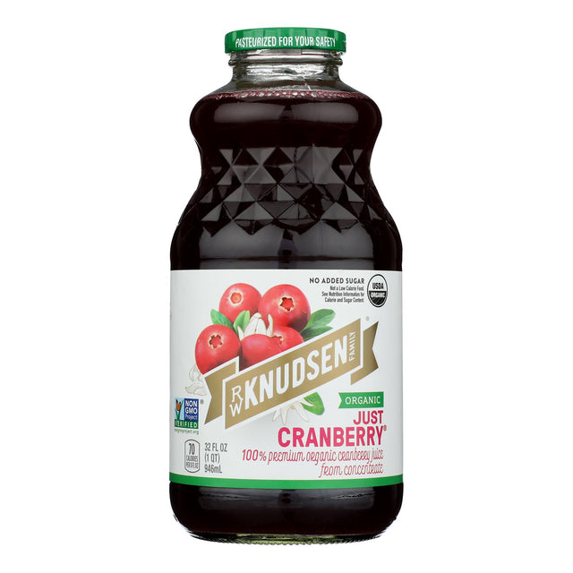 R.W. Knudsen Organic Cranberry Juice - 6 Count 32 oz  - Unsweetened & Tart