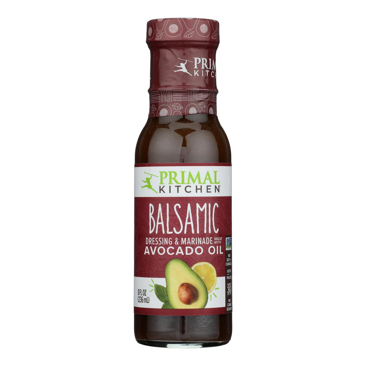 Primal Kitchen Balsamic Vinaigrette: Healthy Salad Dressing, Marinade - 8 fl oz