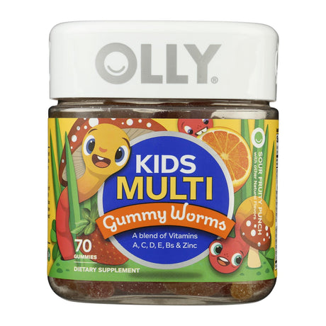 Olly Kids Multi Vitamin Gummy Worms - 70 Count (Pack of 3)