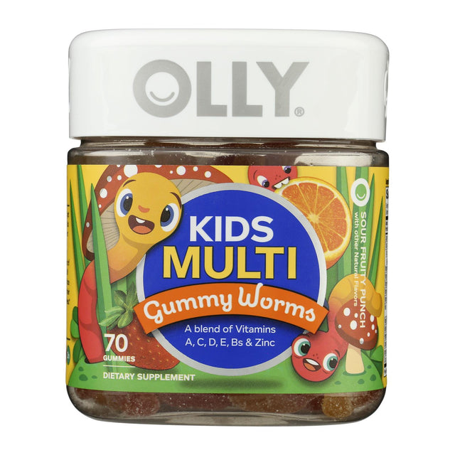 Olly Kids Multi Vitamin Gummy Worms - 70 Count (Pack of 3)