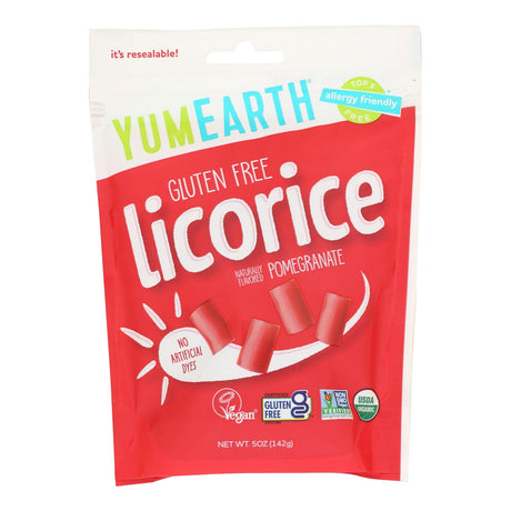 Yumearth Organic Pomegranate Licorice: 6 pk - Natural Candy, Gluten-Free