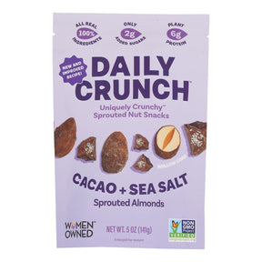 Daily Crunch Sprouted Almond Cacao Sea Salt - 6 x 4 oz Bags