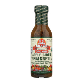 Bragg Organic Apple Cider Vinaigrette Dressing, Raw & Unfiltered, 12 Fl Oz - Pack of 6