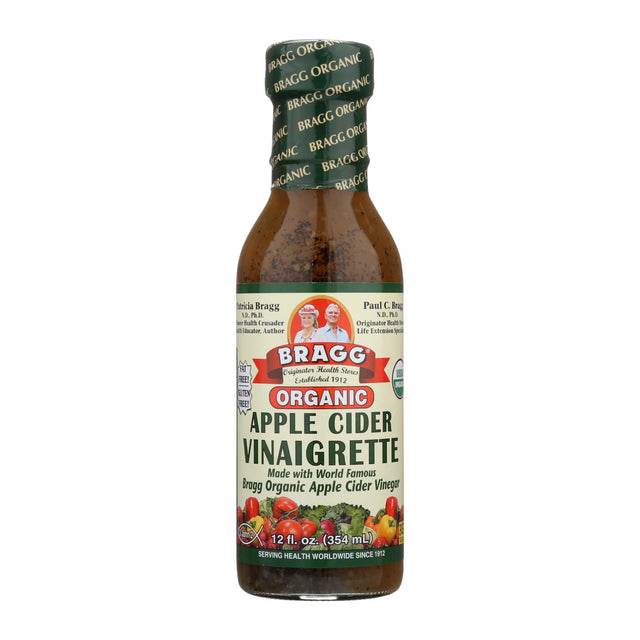 Bragg Organic Apple Cider Vinaigrette Dressing, Raw & Unfiltered, 12 Fl Oz - Pack of 6