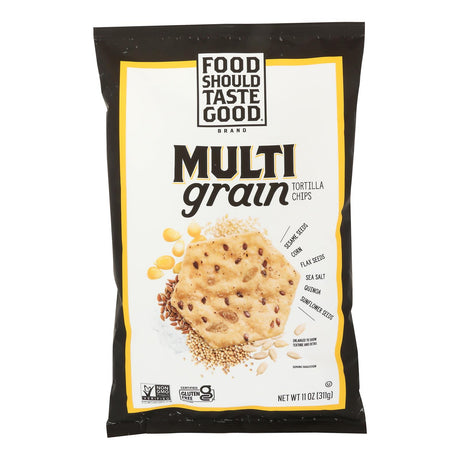 Food Should Taste Good Multigrain Tortilla Chips - 11 oz, 12-Count Case