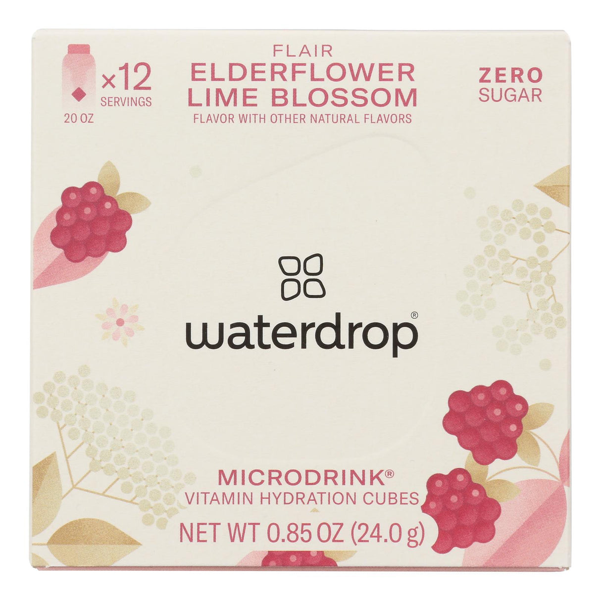 Waterdrop Flair Microdrink 12-Pack: Sugar-Free Drink Mix | Hydration Boost