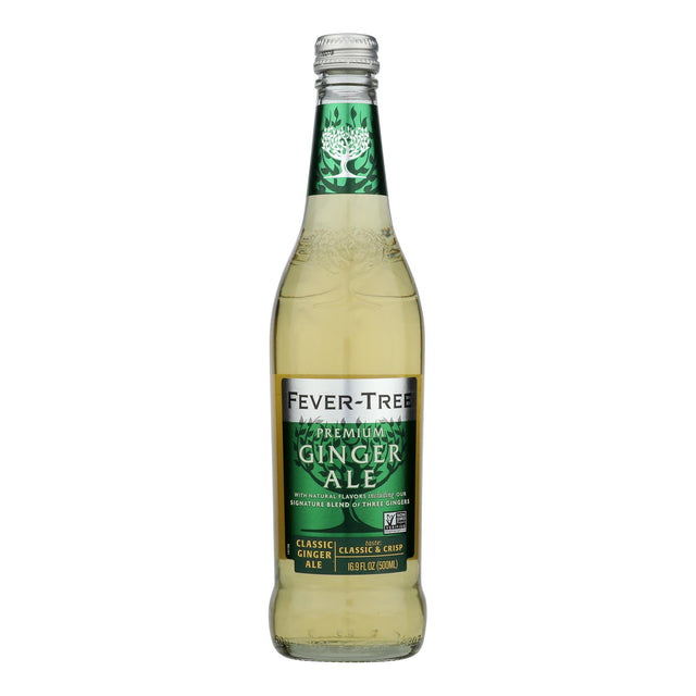 Fever-Tree Premium Ginger Ale, 8 x 16.9 Fl Oz Glass , Fresh Flavor