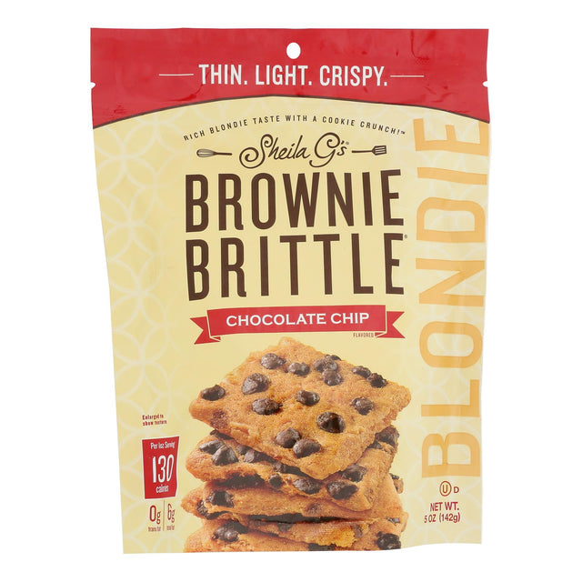 Sheila G's Brownie Brittle Chocolate Chip Crisps, 6 Pack | Thin Cookies